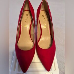 Fun Red chunky heels